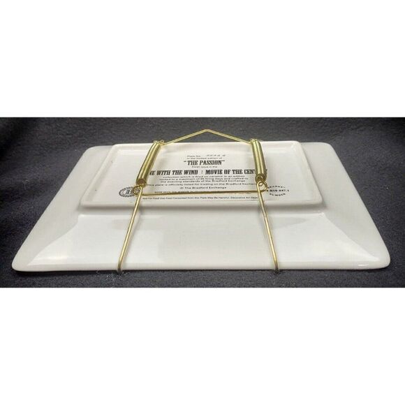Vintage 1997 Bradford Exchange Gone With The Wind Numbered Passion Plate Hanger - Picture 5 of 5